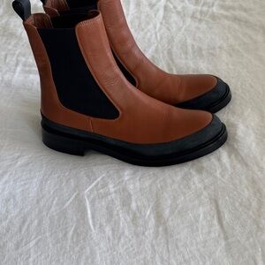 Frame Boots-Le Holland Leather & Rubber Boots - size 41. Wore once .